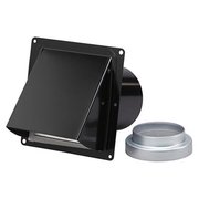 Broan-Nutone Broan-Nutone 885NS Steel & Black Finish Wall Cap for 3 & 4 in. Round Duct - No Birdscreen 885NS